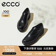 愛步（ECCO）牛津鞋男鞋 男士皮鞋牛皮休閑皮鞋 都市奧斯陸550284 黑色55028401001 39