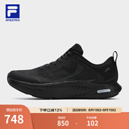 斐樂（FILA）官方男鞋NUVOLE JOG路跑鞋2025夏新款柔云健步鞋運動鞋 駿馬黑-BB 40