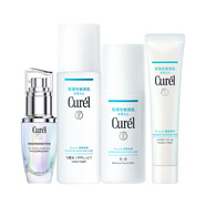 珂潤（Curel）美肌修護霜保濕面霜水乳修紅精華套裝 美肌修護霜+精華25ml+保濕I號水+乳液