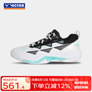 威克多（VICTOR）羽毛球鞋 透氣緩震耐磨防滑V2.5標準楦進階級緩震類羽球鞋 C90HP AC（白/黑） 39 (245mm)