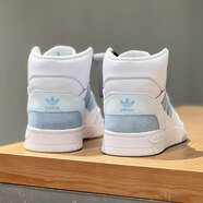 阿迪達斯（adidas）三葉草高幫板鞋女鞋2025夏季新款運動(dòng)鞋DROP STEP W輕便潮流休閑 HQ6983白色 38 (235mm)