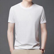 佐丹奴（Giordano）華夫格短袖T恤男士半袖汗布上衣服夏季休閑純 白色 M