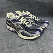 美津濃（MIZUNO）男女網(wǎng)面透氣運動(dòng)復古老爹鞋WAVE ORION 原898 深灰色/米黃色/紫色/深藍色 D1GH 38.5 245mm