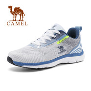駱駝（CAMEL）男鞋2025跑步鞋春夏季新款網(wǎng)面透氣薄款運動鞋減震輕便跑鞋子 LT  11233灰綠 【輕便透 減震耐 38