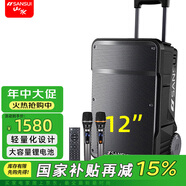 山水（SANSUI） A系列戶外專業(yè)K歌唱歌 演出廣場舞 音響移動拉桿 藍牙5.0音箱便攜低音炮會議培訓 A12（12吋音響+話筒）