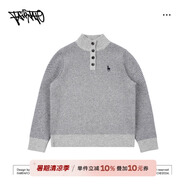 FAIRFAFO林肉肉【迷你小鹿毛衣】綿羊毛秋冬商務(wù)復(fù)古毛衣 淺灰色(建議干洗) M (衣長(zhǎng)63體重105-125)