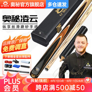 奧秘凌云臺球桿通桿小頭斯諾克黑8中式式黑八桌球桿16彩10mm