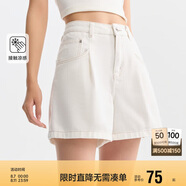 森馬牛仔褲女簡約時尚A字褲ins潮夏季涼感短褲休閑風(fēng)109324122005