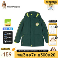暇步士（Hush Puppies）童裝兒童男小童冬裝新款兒童厚外套保暖舒適三防面料時(shí)尚休閑外套 叢林綠 120 cm