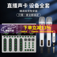 柏飛利（BAIFEILI） AUDIO FX新款專業(yè)數(shù)字聲卡直播麥克風(fēng)套裝抖音網(wǎng)紅直播設(shè)備 FX單聲卡+柏飛利TA100B無線雙麥套裝