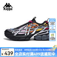 卡帕（Kappa）背靠背運動鞋男款2024新款休閑老爹鞋男鞋跑步鞋子女款 黑色-990 38