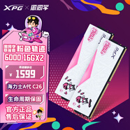 威剛XPG龍耀D500G周同學(xué)聯(lián)名DDR5臺式內(nèi)存條C26時序特調(diào)海力士Adie顆粒ddr5內(nèi)存條燈條套裝9800X3D專用 【粉色軌跡C26】6000 16G*2
