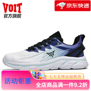 沃特（VOIT）2025新款休閑跑步鞋男鞋夏季運動鞋網(wǎng)面透氣軟底年跑鞋板鞋子 白藍 38