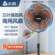 志高（CHIGO）電風(fēng)扇落地扇家用臺(tái)式夏天小宿舍遙控立式搖頭工業(yè)大風(fēng)力電扇 18英寸經(jīng)濟(jì)型工業(yè)扇