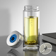 思寶高山流水辦公杯商務(wù)精美禮盒茶水杯商務(wù)杯茶杯透明泡茶杯玻璃杯 米吧高山流水1號(hào)280ML