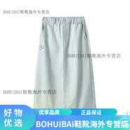 斯凱奇Skechers斯凱奇SmileyWorld系列2024秋冬女純棉半身裙半開叉裙子 高樓灰/004T S