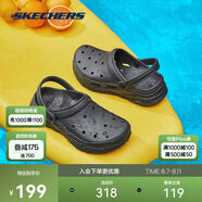 斯凱奇（Skechers）泡泡鞋丨夏季情侶洞洞鞋女沙灘踩屎感拖鞋男增高防臭透氣涉水鞋