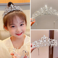 旌夢(mèng)園兒童禮服蕾絲手套露思八音盒公主生日皇冠頭飾水鉆花童演出手套白 唯愛(ài)皇冠
