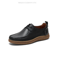 暇步士（Hush Puppies）晚?xiàng)鞔呵锬行Ｆじ镄蓍e皮鞋B5L12AM4 黑色 44