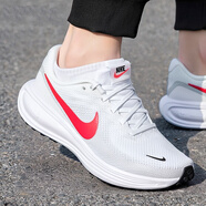 耐克（NIKE）男鞋跑步鞋2025新款夏季REVOLUTION 8運(yùn)動(dòng)鞋網(wǎng)面透氣學(xué)生休閑鞋子 白色亮深紅黑HJ9198-102革命者8 41