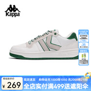 卡帕（Kappa）背靠背板鞋女2024新款情侶復(fù)古小白鞋休閑運動鞋男款潮 K0EY5CC17 奶白-012 37