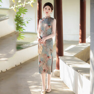 無袖國風(fēng)日常小個(gè)子旗袍改良年輕款2025新款女新中式復(fù)古修身夏季 SC20719 M