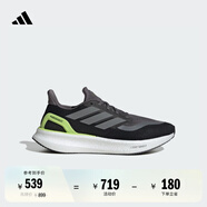 adidas PUREBOOST 5隨心暢跑舒適網(wǎng)面體測(cè)跑鞋男女阿迪達(dá)斯官方   黑色/亮金屬鐵灰/脈沖酸橙綠   40