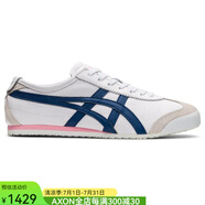 Onitsuka Tiger/鬼?；⑴\(yùn)動(dòng)休閑鞋平底舒適百搭禮物春季上新1182A078 White/Independence Blue 10