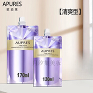 歐珀萊（AUPRES）替換裝 時光鎖緊致彈潤精華水 乳液柔膚水 清爽型水170ml+乳130ml