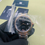 【二手99新】浪琴男表（LONGINES） 傳統名匠系列 18K金鑲鉆正裝商務(wù)全自動(dòng)機械瑞士手表保值 庫存未使用 黑盤(pán)鉆刻 L2.793.5.57.7