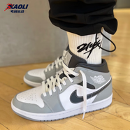 耐克（NIKE）【潮】Air Jordan aj1板鞋男女新款高幫休閑跑步運(yùn)動(dòng)耐磨籃球鞋 554724-078 /灰白黑 42