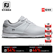 FootJoy 高爾夫球鞋男士FJ Pro/SL專業(yè)競技無釘款golf鞋舒適防滑防潑水鞋 白53070 41 碼=美碼7.5碼