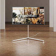 銀翼電視機(jī)可移動(dòng)支架落地帶輪電視機(jī)架掛架55/65/75寸電視柜 MAX-銀色拆裝款70-100寸 組裝