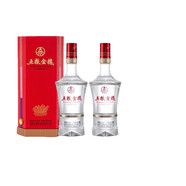 五糧金樽紅六棱 宜賓五糧液股份出品 52度濃香型白酒 高檔禮盒裝 52度 500mL 2盒 紅六棱雙瓶裝
