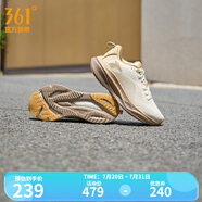 361度運(yùn)動(dòng)鞋男鞋赤焰4網(wǎng)面透氣跑鞋男輕便通勤減震專業(yè)跑步鞋 羽毛白/麥芽淺棕 密網(wǎng)【女】 38