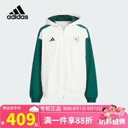 阿迪達(dá)斯（adidas）童裝25春男童梭織外套中大童兒童拒水防潑耐磨運(yùn)動(dòng)連帽夾克JN1731