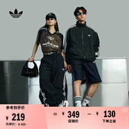 adidas緞面運(yùn)動(dòng)單肩腋下包女子阿迪達(dá)斯官方三葉草 黑色   NS
