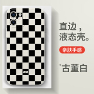 彩媛櫻vans手機(jī)殼蘋果14華為mate60萬(wàn)斯iPhone15Promax小米13棋盤格OPPO ZHJ9953vans-古董白 iPhone14ProMax