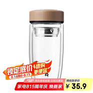 希樂玻璃杯 大容量雙層加厚泡茶杯 男女士商務茶水分離水杯 車載杯子