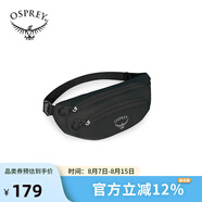 OSPREY 超輕壓縮隨身腰包 輕便收納包 男女戶外運(yùn)動防水包斜挎包 黑色