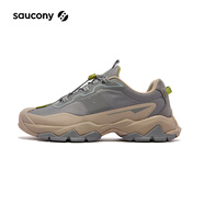 Saucony索康尼CANYON WLK防潑水越野跑鞋男女戶外休閑鞋防滑登山徒步鞋 灰卡其10 42