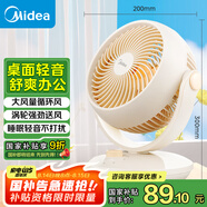 美的（Midea）【小型風(fēng)扇】輕音臺式桌面空氣循環(huán)扇家用柔風(fēng)電風(fēng)扇宿舍辦公迷你臺扇落地扇空調伴侶 GAF18AD