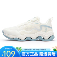 361°女鞋運動鞋2025夏季新款減震回彈跑鞋訓練健身鞋網(wǎng)面透氣運動鞋女 羽毛白/水霧藍 40