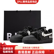 耐克（NIKE）AirForce107空軍一號(hào)黑武士暗黑系包裹性防滑低幫板鞋男女同款黑 黑色 41