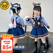 G.DUCKKIDS朱迪兔子衣服女童連衣裙春秋洛麗塔公主裙兒童表演服女孩生日禮物 朱迪套裝裙子+領(lǐng)帶【春秋】 110 尺碼4~5歲【100-110cm】cm