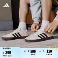 adidas T頭鞋 VL COURT復古板鞋德訓鞋男女阿迪達斯輕運動   灰色/黑色/紅色(推薦女生選小半碼)   36