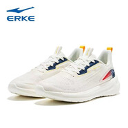 鴻星爾克（ERKE）跑步鞋男紅星旗艦時(shí)尚潮流網(wǎng)面透氣休閑鞋青年舒適緩震慢跑鞋 微晶白/藏深藍(lán) 39