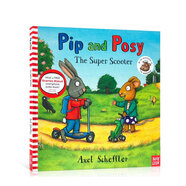英文原版 Pip and Posy波西和皮普全套10冊小小聰明豆 名家繪本Axel Scheffler與咕嚕牛繪者兒童啟蒙The Snowy Day【送音頻】 波西和皮普：滑板車