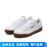彪馬（PUMA）男女低幫百搭透氣板鞋小白鞋CARACAL369863 白-金色-06 40