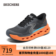 斯凱奇（Skechers）男士緩震跑步鞋220424 炭灰色/橘色/CCOR 42.5